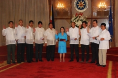 Officers Sworn in by GMA at Malacañang Palace